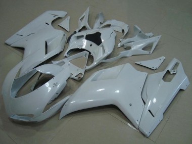 2007-2014 Ducati 848 1098 1198 Motorcycle Fairings - Glossy White Canada for Sale