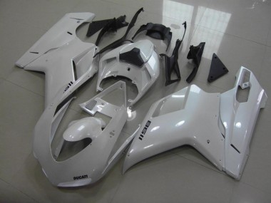 2007-2014 Ducati 1198 Motorcycle Fairings - Glossy White Canada for Sale