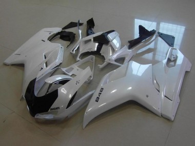 2007-2014 Ducati 848 Motorcycle Fairings - Glossy White Canada for Sale