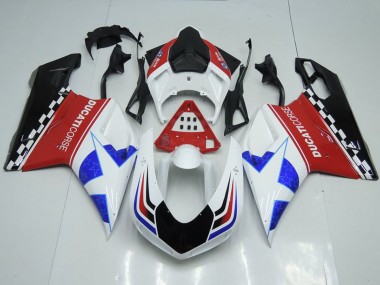 2007-2014 Ducati 848 1098 1198 Motorcycle Fairings - White Red Blue Glossy Black Corse Canada for Sale