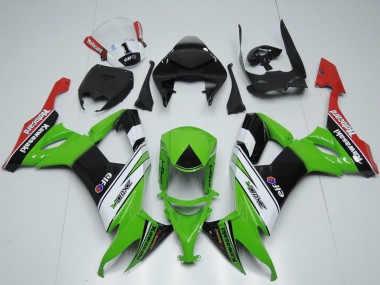 2008-2010 Kawasaki ZX10R Motorcycle Fairings - Green White Black Red Elf Motorrad Canada for Sale