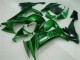 2008-2010 Kawasaki ZX10R Motorcycle Fairings - Glossy Black Green Flame Canada for Sale