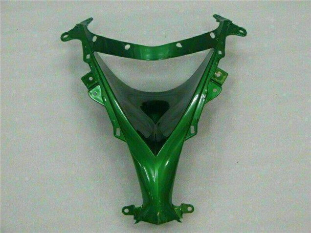 2008-2010 Kawasaki ZX10R Motorcycle Fairings - Glossy Black Green Flame Canada for Sale