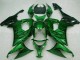 2008-2010 Kawasaki ZX10R Motorcycle Fairings - Glossy Black Green Flame Canada for Sale