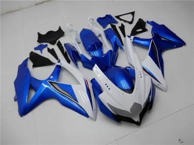 2008-2010 Suzuki GSXR 600/750 Motorcycle Fairings - White Blue Canada for Sale