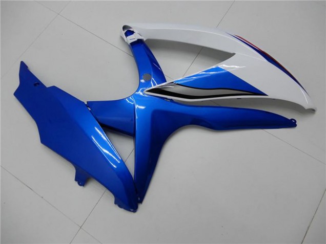 2008-2010 Suzuki GSXR 600/750 Motorcycle Fairings - White Blue Canada for Sale