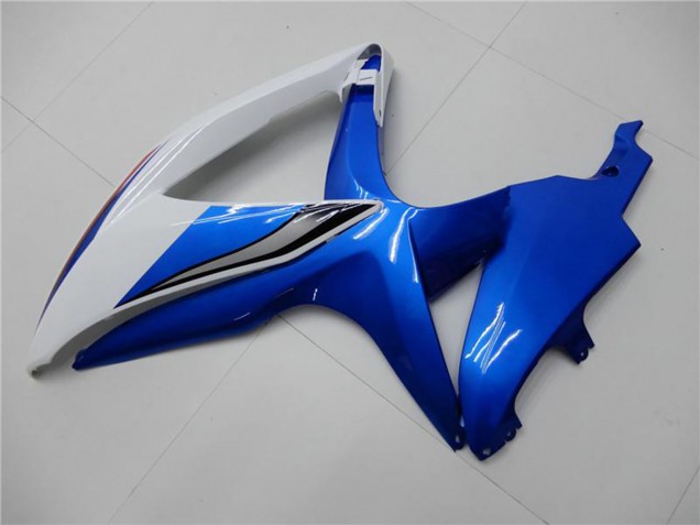 2008-2010 Suzuki GSXR 600/750 Motorcycle Fairings - White Blue Canada for Sale