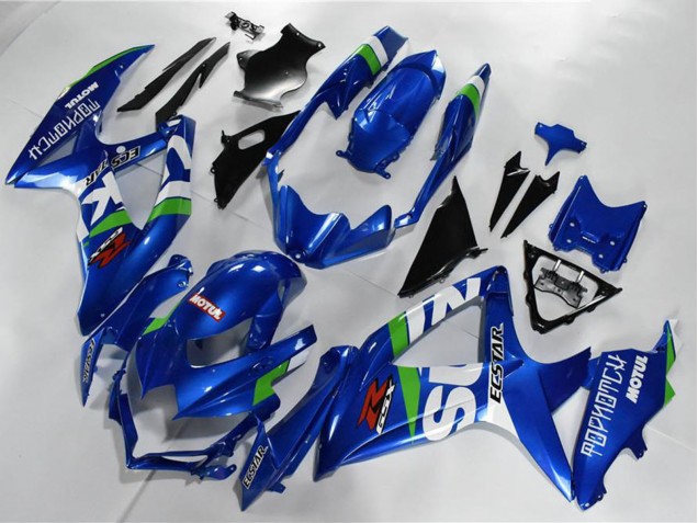 2008-2010 Suzuki GSXR 600/750 Motorcycle Fairings - Blue White Green Black Canada for Sale