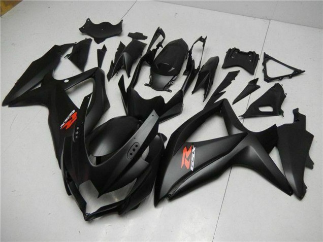 2008-2010 Suzuki GSXR 600/750 Motorcycle Fairings - Matte Black Red Canada for Sale