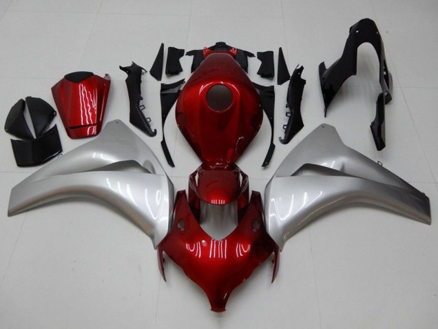 2008-2011 Honda CBR1000RR Motorcycle Fairings - Silver Maroon Red Canada for Sale