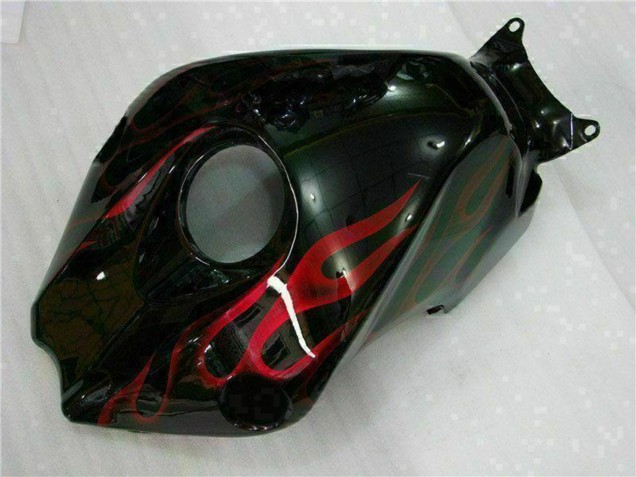 2008-2011 Honda CBR1000RR Motorcycle Fairing Kits - Glossy Black Red Flame Canada for Sale