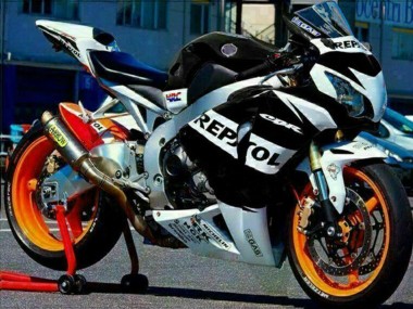 2008-2011 Honda CBR1000RR Motorcycle Fairings - Silver White Glossy Black Repsol Canada for Sale