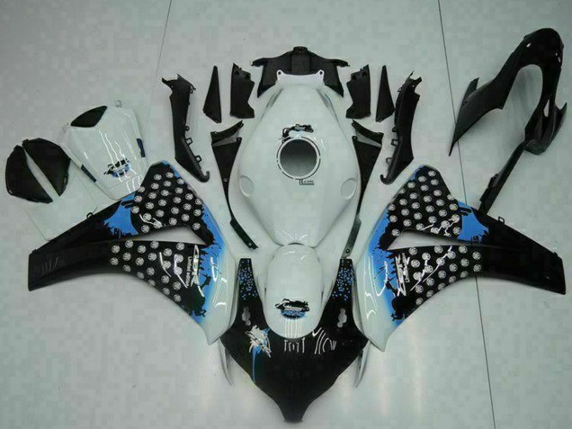 2008-2011 Honda CBR1000RR Motorcycle Fairing - White Blue Glossy Black Canada for Sale
