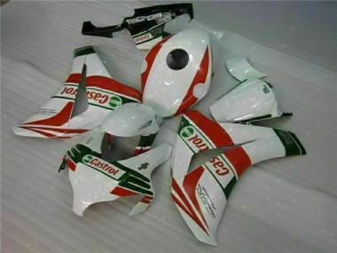 2008-2011 Honda CBR1000RR Motorcycle Fairings - White Red Green Castrol Canada for Sale