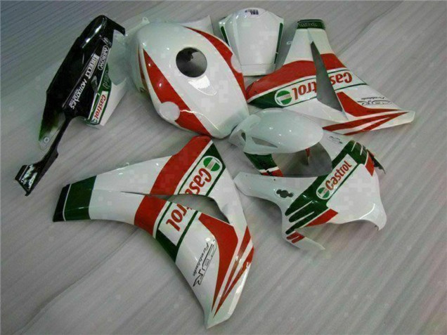2008-2011 Honda CBR1000RR Motorcycle Fairings - White Red Green Castrol Canada for Sale