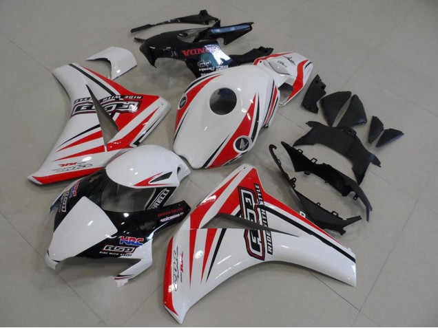 2008-2011 Honda CBR1000RR Motorcycle Fairings - White Red Glossy Black HRC Canada for Sale