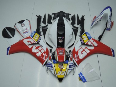 2008-2011 Honda CBR1000RR Motorcycle Fairings - White Red Yellow Black Givi 93 Canada for Sale