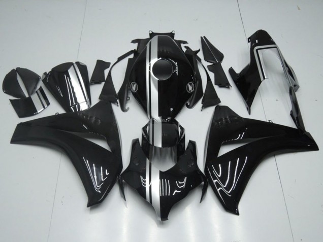 2008-2011 Honda CBR1000RR Motorcycle Fairings - Glossy Black Silver Stripe Canada for Sale