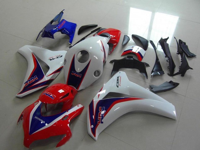 2008-2011 Honda CBR1000RR Motorcycle Fairing - White Red Blue HRC Canada for Sale