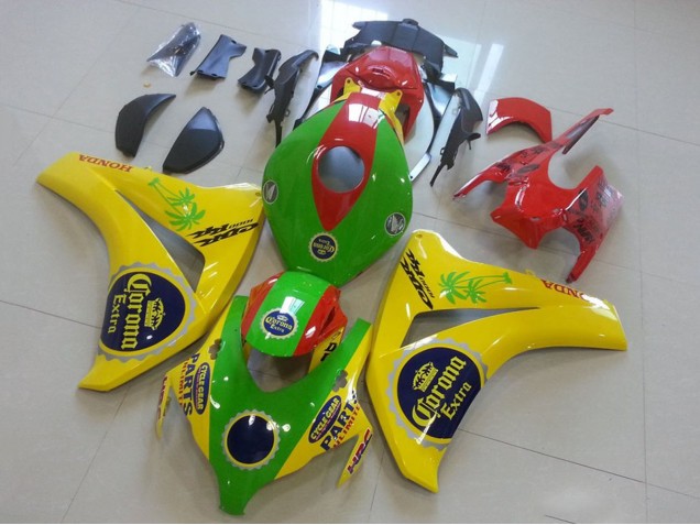 2008-2011 Honda CBR1000RR Motorcycle Fairings - Yellow Green Red Black Corona Canada for Sale