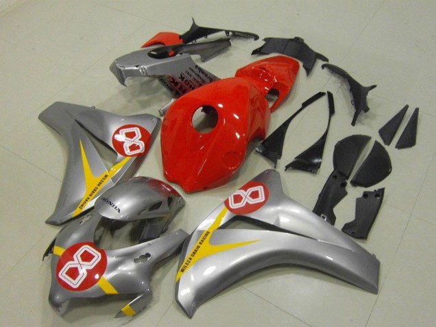 2008-2011 Honda CBR1000RR Motorcycle Fairings - Silver Red Yellow 8 Canada for Sale