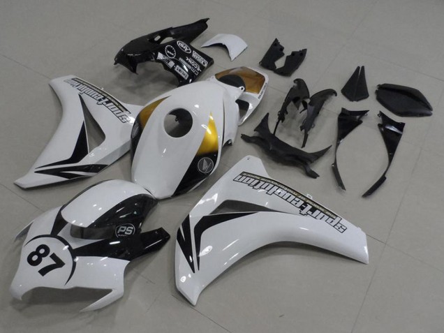 2008-2011 Honda CBR1000RR Motorcycle Fairings - White Gold Glossy Black 87 Canada for Sale