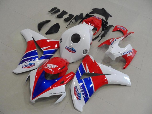 2008-2011 Honda CBR1000RR Motorcycle Fairings - White Red Blue TT Legends Motul Canada for Sale