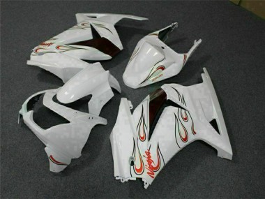 2008-2012 Kawasaki EX250 Motorcycle Fairings - White Red Canada for Sale