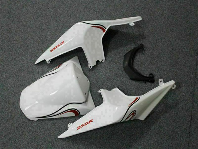 2008-2012 Kawasaki EX250 Motorcycle Fairings - White Red Canada for Sale