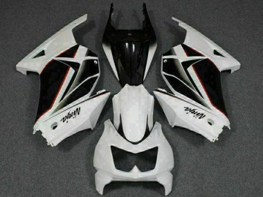 2008-2012 Kawasaki EX250 Motorcycle Fairings - White Black Ninja Canada for Sale