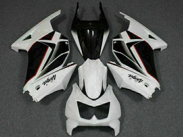 2008-2012 Kawasaki EX250 Motorcycle Fairings - White Black Ninja Canada for Sale