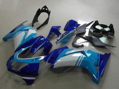 2008-2012 Kawasaki ZX250R Motorcycle Fairings - Light Blue White Dark Blue Canada for Sale