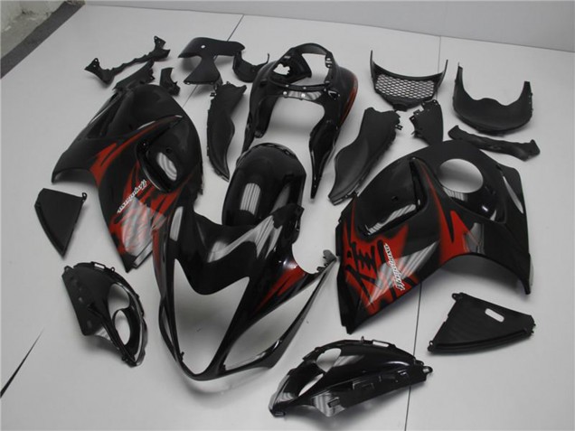 2008-2020 Suzuki GSXR 1300 Hayabusa Motorcycle Fairings - Glossy Black Red Canada for Sale
