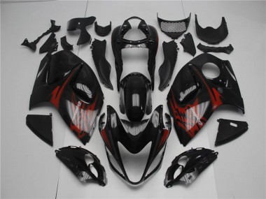 2008-2020 Suzuki GSXR 1300 Hayabusa Motorcycle Fairings - Glossy Black Red Canada for Sale