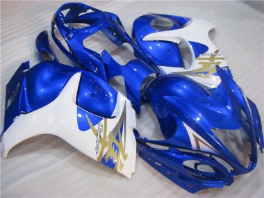2008-2020 Suzuki GSXR 1300 Hayabusa Motorcycle Fairings - White Blue Canada for Sale