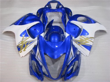 2008-2020 Suzuki GSXR 1300 Hayabusa Motorcycle Fairings - White Blue Canada for Sale