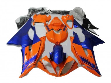 2008-2016 Yamaha YZF R6 Motorcycle Fairings - Orange Blue Canada for Sale