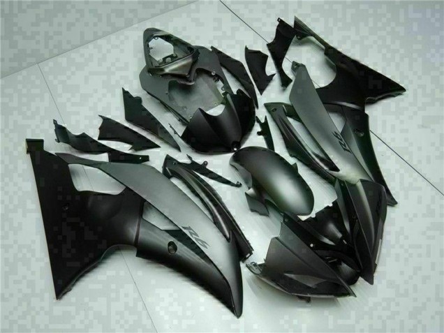 2008-2016 Yamaha YZF R6 Motorcycle Fairings - Grey Matte Black Canada for Sale