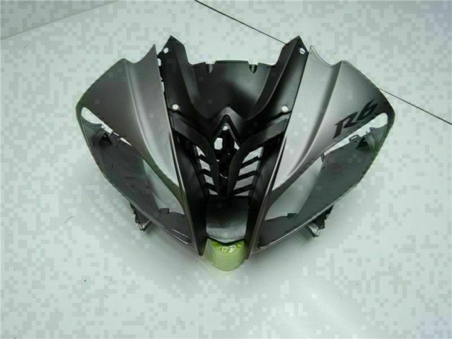 2008-2016 Yamaha YZF R6 Motorcycle Fairings - Grey Matte Black Canada for Sale