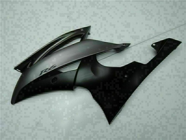 2008-2016 Yamaha YZF R6 Motorcycle Fairings - Grey Matte Black Canada for Sale