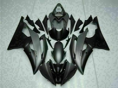 2008-2016 Yamaha YZF R6 Motorcycle Fairings - Grey Matte Black Canada for Sale