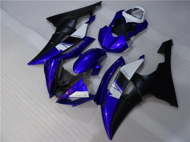 2008-2016 Yamaha YZF R6 Motorcycle Fairings - White Blue Matte Black Canada for Sale