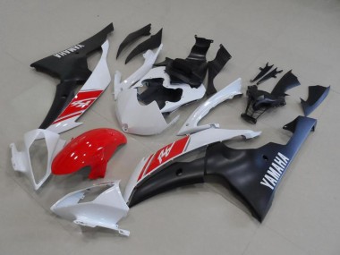 2008-2016 Yamaha YZF R6 Motorcycle Fairing Kits - White Red Matte Black Canada for Sale