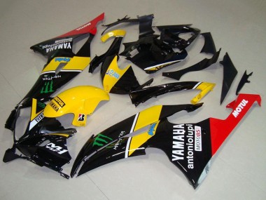 2008-2016 Yamaha YZF R6 Motorcycle Fairings - Yellow Red Glossy Black Green Monster Motul Canada for Sale