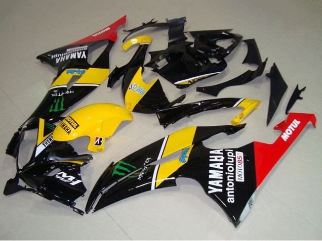 2008-2016 Yamaha YZF R6 Motorcycle Fairings - Yellow Red Glossy Black Green Monster Motul Canada for Sale