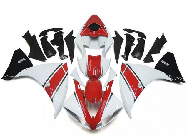 2009-2011 Yamaha YZF R1 Motorcycle Fairings - White Red Black Canada for Sale