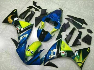 2009-2011 Yamaha YZF R1 Motorcycle Fairings - Blue Yellow Shark Canada for Sale