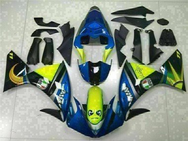 2009-2011 Yamaha YZF R1 Motorcycle Fairings - Blue Yellow Shark Canada for Sale