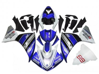 2009-2011 Yamaha YZF R1 Motorcycle Fairings - White Blue Black Yamalube ENEOS M1 Canada for Sale