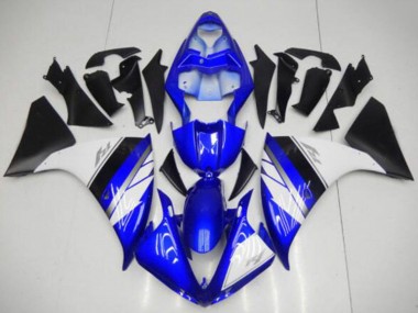 2009-2011 Yamaha YZF R1 Motorcycle Fairings - Blue White Matte Black Canada for Sale